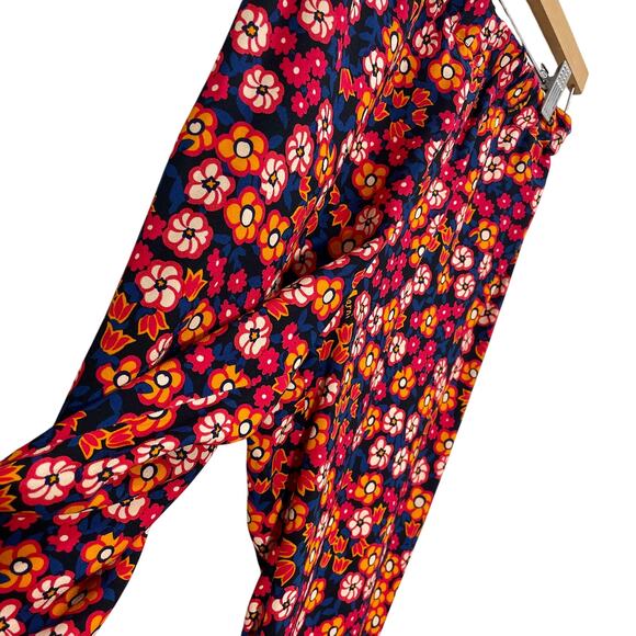MARNI Pop Garden-Print Crepe Flared-Leg Trousers Size 36 / Small - Picture 4 of 11